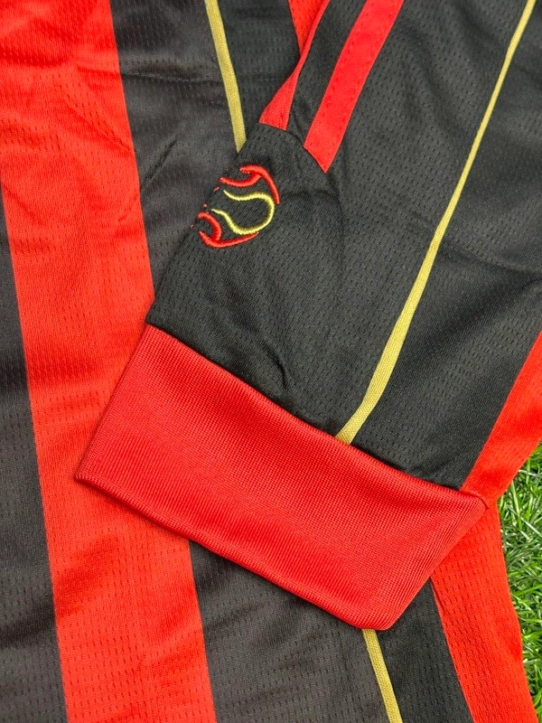 Retro AC Milan 2006-07 Home Kit Fan Edition Full Sleeve With Short - M