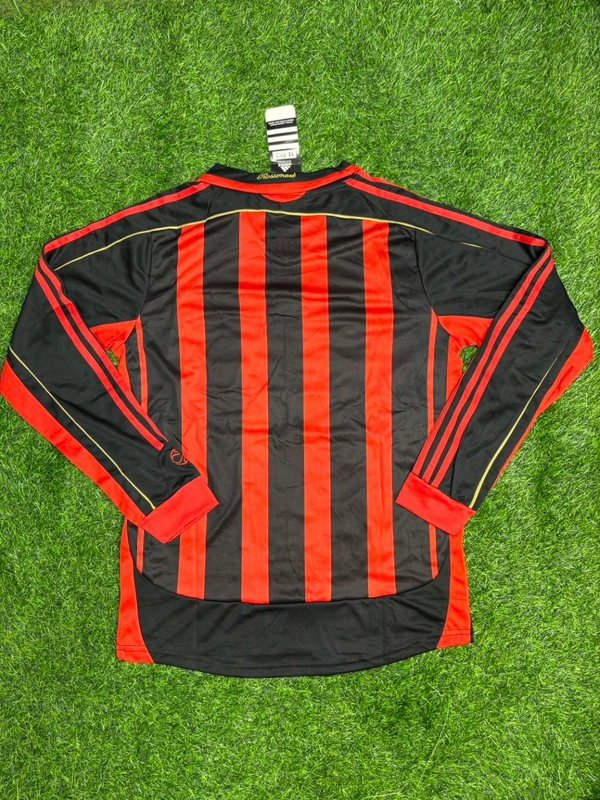 Retro AC Milan 2006-07 Home Kit Fan Edition Full Sleeve With Short - L