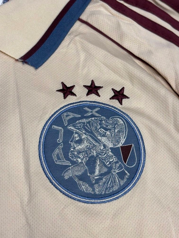 Beige Ajax 25/26 3rd Kit Fan Edition With Short - M