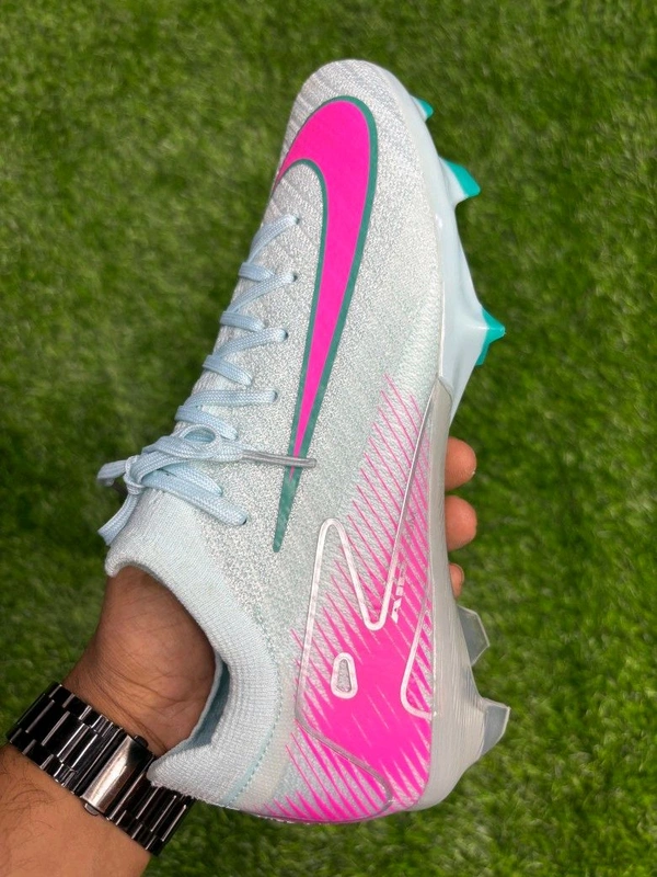 Mercurial Vapor 16 Light Blue And Pink Low-top FG With Lace - 7.5