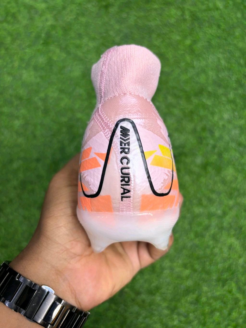 Mercurial Superfly 10 Light Orange High-top FG With Lace