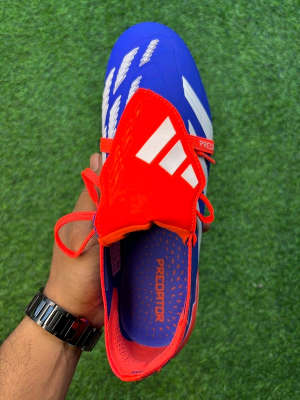 Predator Foldover Elite Blue Orange FG With Lace - 8