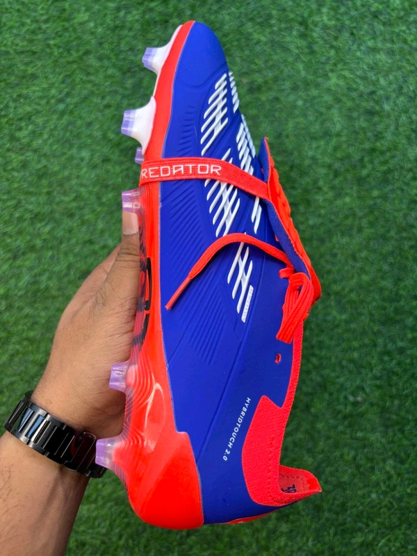 Predator Foldover Elite Blue Orange FG With Lace - 8