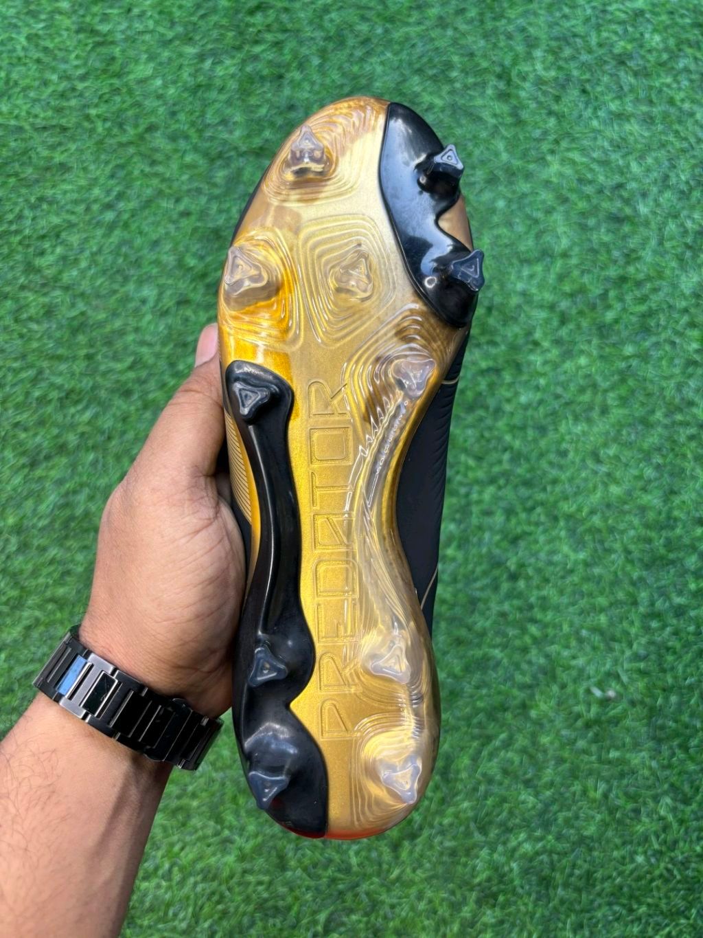 Predator Elite Black Gold Colour FG With Lace