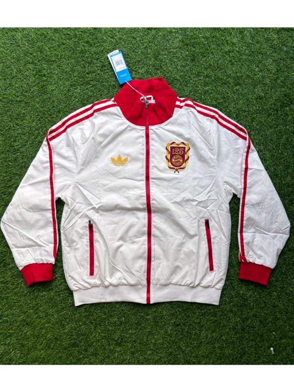 FC Bayern Munich White And Red Colour Windbreaker Jacket - M