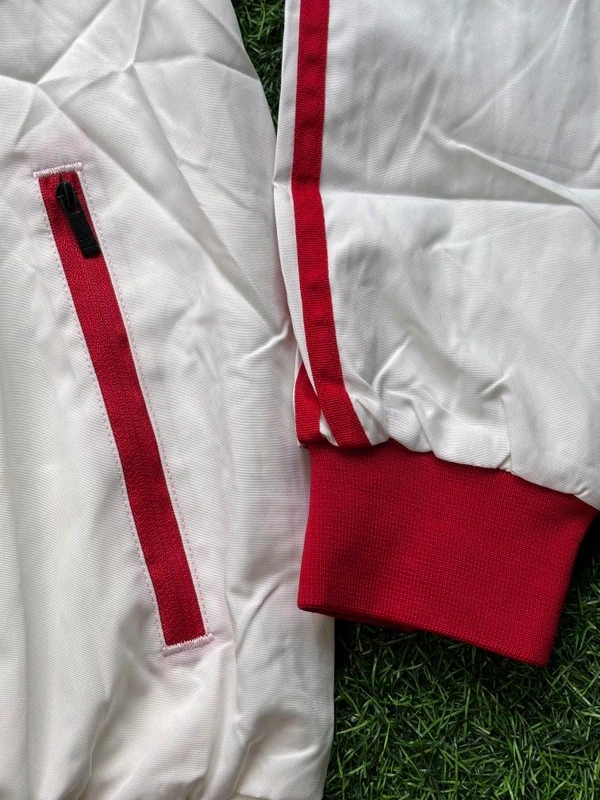 FC Bayern Munich White And Red Colour Windbreaker Jacket - M