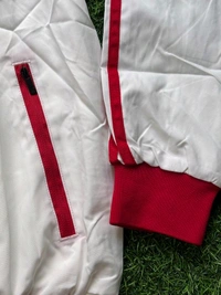 FC Bayern Munich White And Red Colour Windbreaker Jacket - M