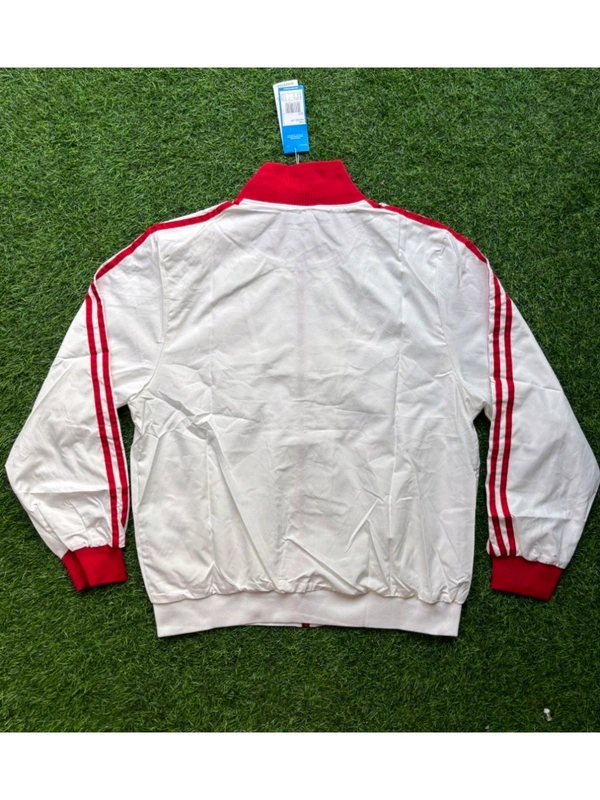 FC Bayern Munich White And Red Colour Windbreaker Jacket - M