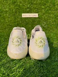 F50 Elite White Light Green Low-top FG With Lace - 9.5