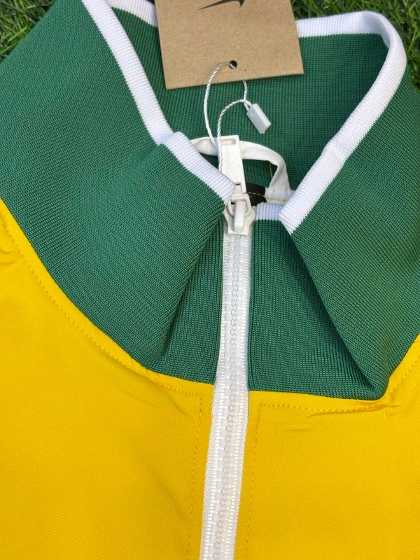 Retro Style Brazil National Football Team Windbreaker Jacket - M