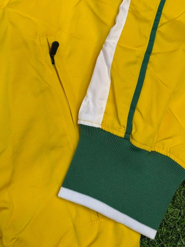 Retro Style Brazil National Football Team Windbreaker Jacket - M