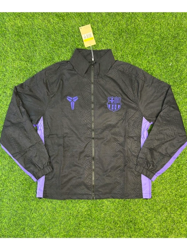 FC Barcelona X Kobe Bryant Black Purple Windbreaker Jacket - M