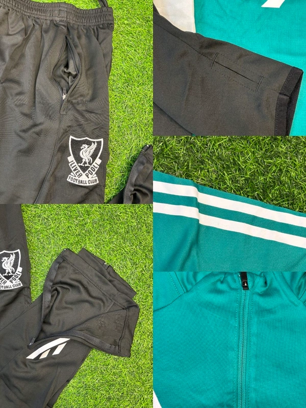 Liverpool FC Green Black Colour Training Suit - L