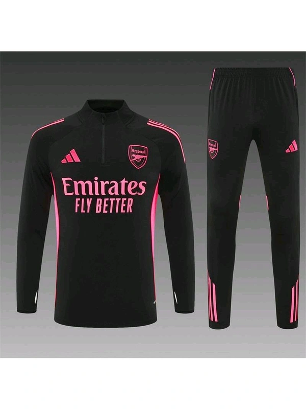 Arsenal FC Black And Pink Colour Training Suit - L