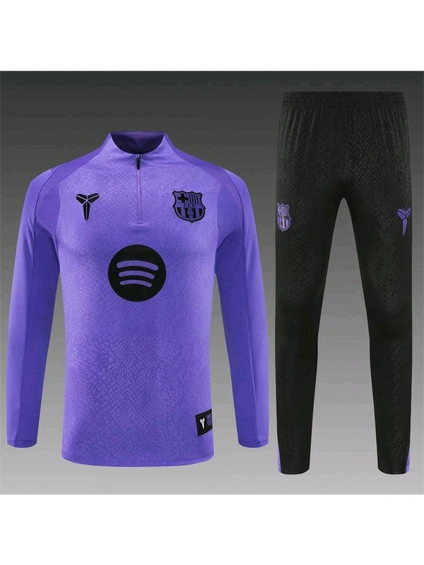 FC Barcelona Violet And Black Colour Training Suit - L