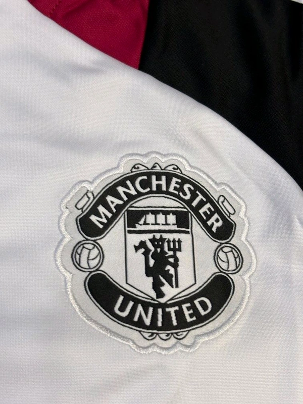 Manchester United White And Black Colour Training Suit - M