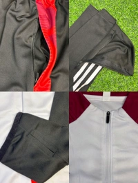 Manchester United White And Black Colour Training Suit - L
