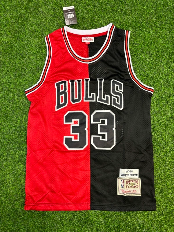 NBA Bulls Red Black Colour Jersey - PIPPEN 33 - XL