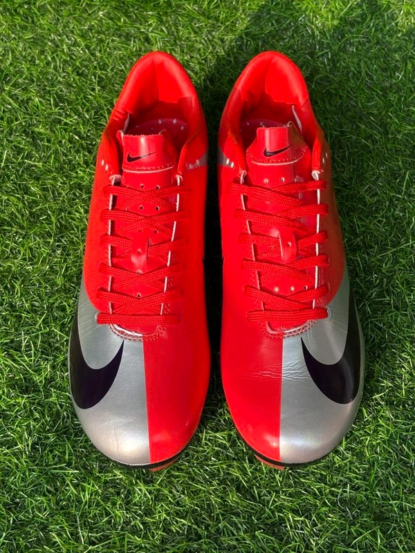 Mercurial Superfly Cr7 Retro Style Red Silver Colour Low-top FG With Lace - 6