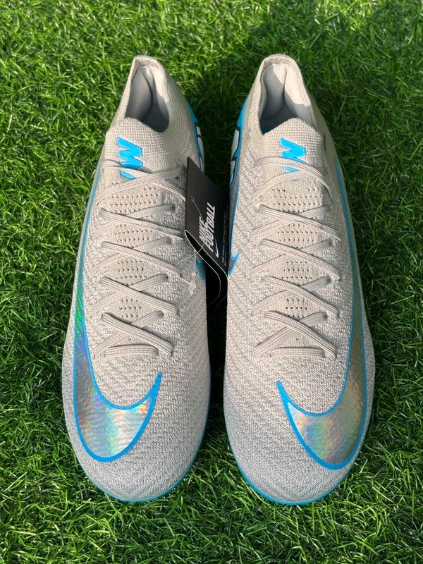Mercurial Vapor 16 Silver Blue Colour Low-top FG With Lace - 7.5