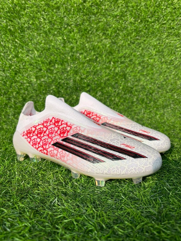 F50 Elite White Red Low-top FG Without Lace - 6