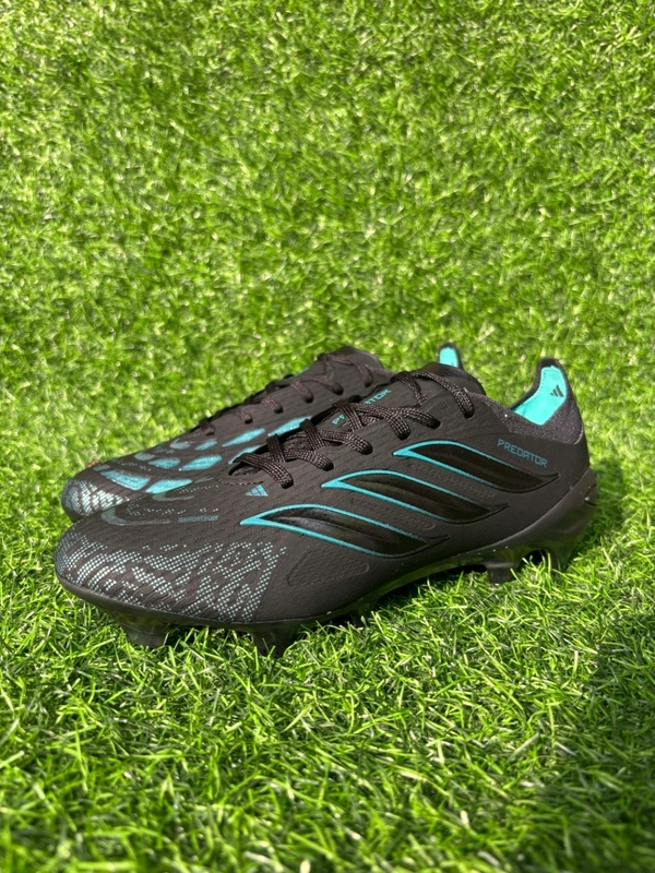 Predator Elite Black Colour Low-top FG With Lace - 8