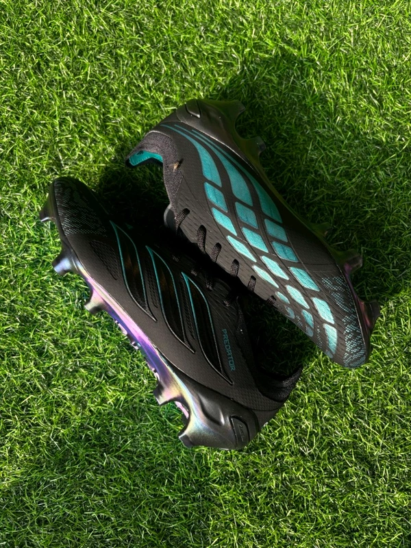 Predator Elite Black Colour Low-top FG With Lace - 8