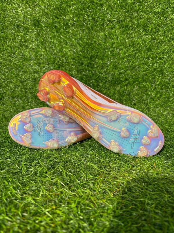 F50 Elite White Brown Colour Low-top FG Without Lace - 8