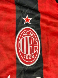 AC Milan 25/26 Home Kit Full Sleeve Fan Edition With Short - S