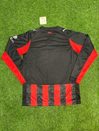 AC Milan 25/26 Home Kit Full Sleeve Fan Edition With Short - L