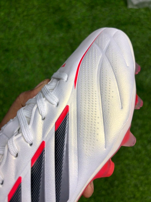 Copa Pure 3 White Red Colour FG With Lace - 7.5