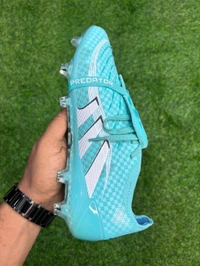 Predator Elite Foldover Sky-blue Colour FG With Lace - 7.5