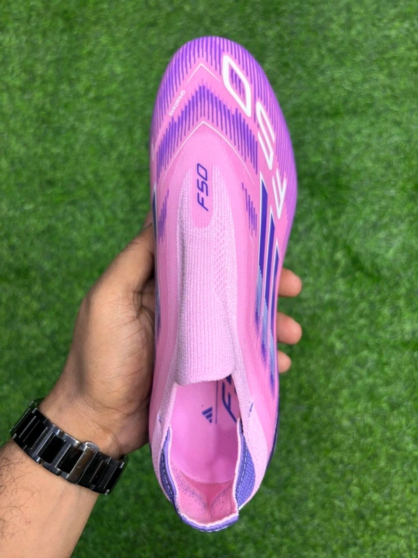 F50 Elite Purple Colour Low-top FG Without Lace - 7.5