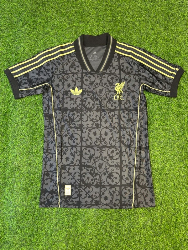 Liverpool FC 25/26 LFSTLR Jersey Shirt in Carbon and Halo Gold - M