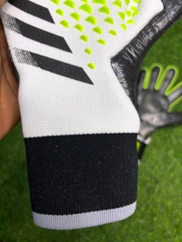 Predator Pro Goalkeeper Gloves White And Green Colour - 7