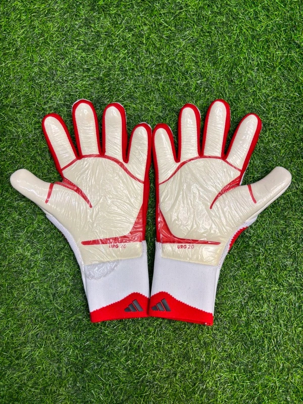 Predator Pro White Red Colour Goalkeeper Gloves - 10