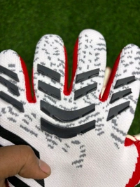 Predator Pro White Red Colour Goalkeeper Gloves - 10