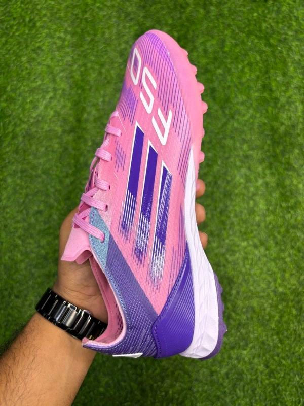 F50 Elite Purple And Pink Colour Turf/AG With Lace - 10.5
