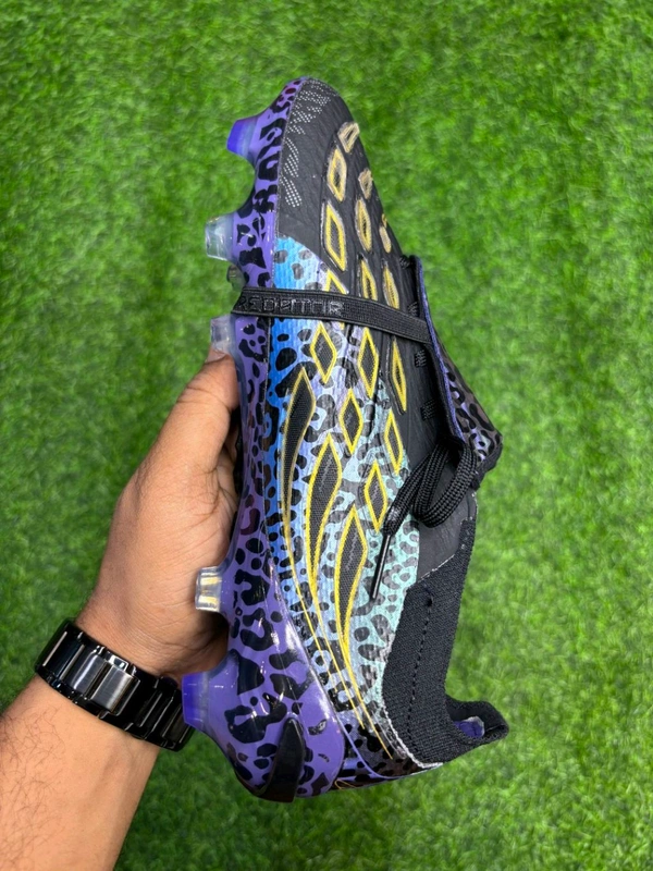 Predator Foldover Elite Next-gen Black Purple FG With Lace - 7.5