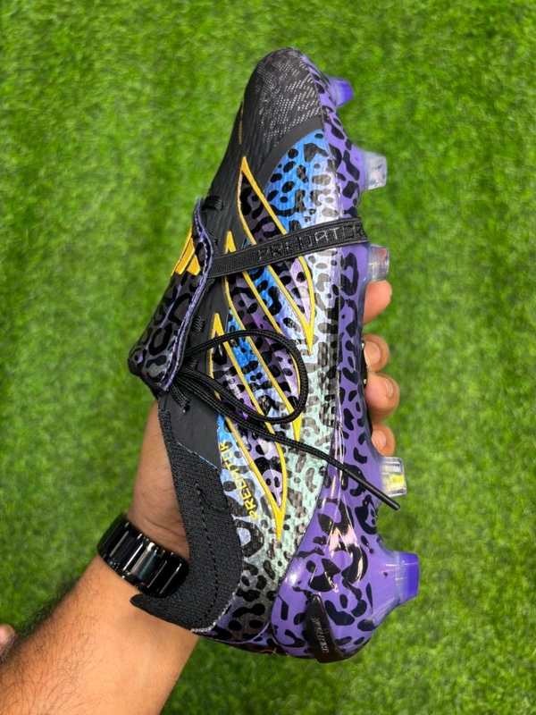 Predator Foldover Elite Next-gen Black Purple FG With Lace - 10.5