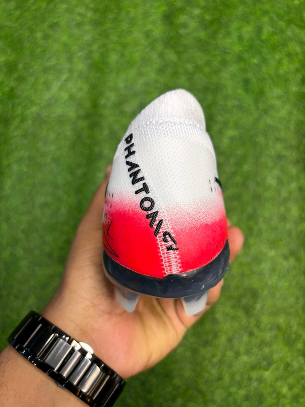 Phantom GX2 Elite White Red Colour Low-top Colour FG With Lace - 10