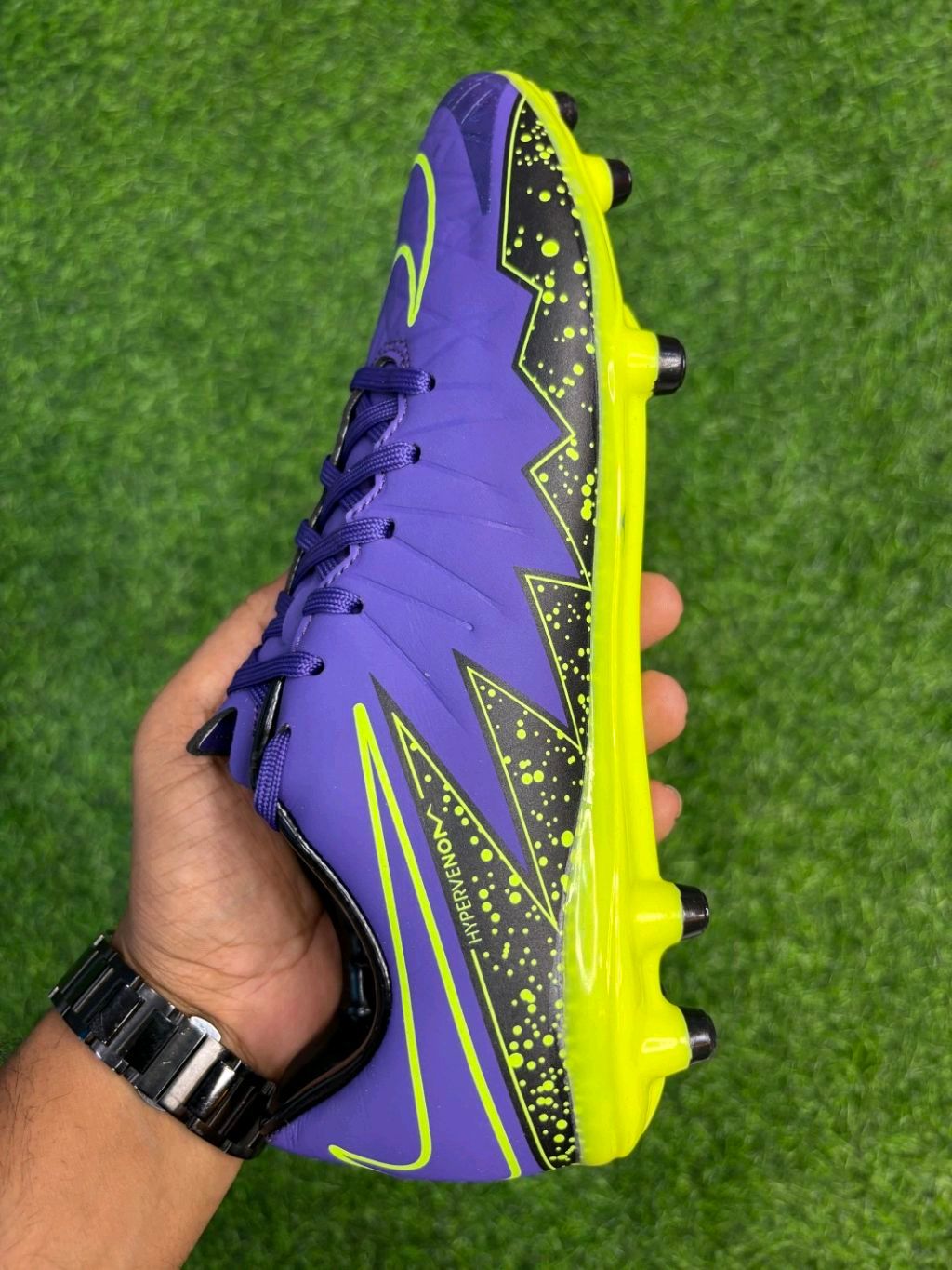 パープルハンマー 14ポンド Hypervenom Phatal II violet Colour FG With Lace