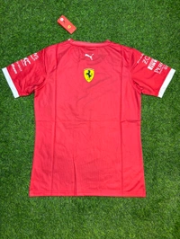 Ferrari F1 Red Colour Round Neck Jersey - S