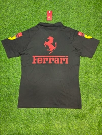 Ferrari F1 Black Colour Polo Tshirt - XXL