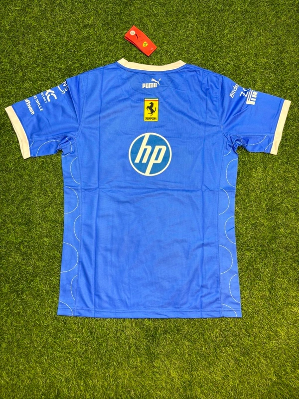 Ferrari F1 Blue Colour Round Neck Jersey - S