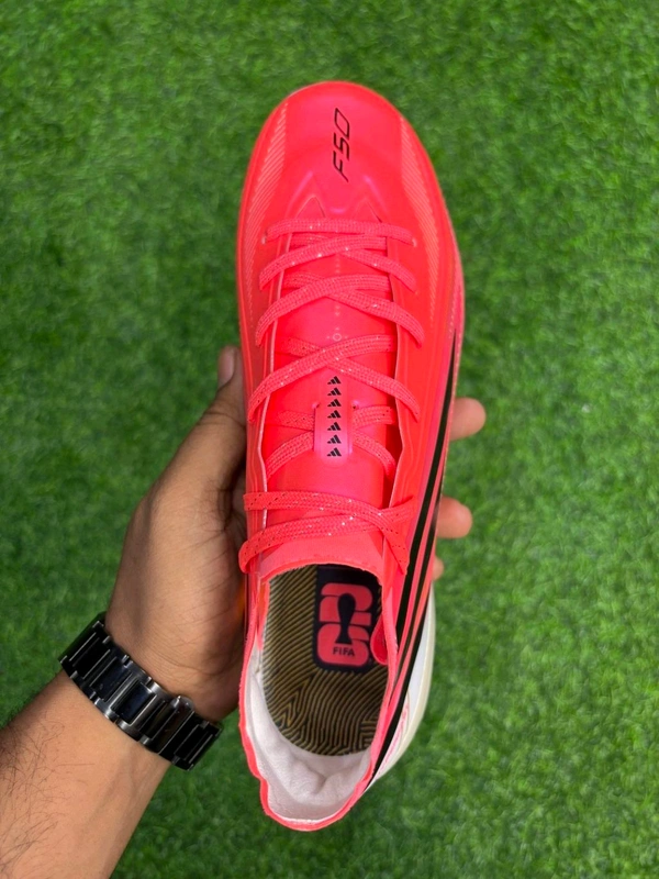 F50 Hyperfast Elite Red Colour Low-top FG With Lace - 9