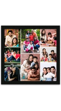 SK Graphics Best Budget Friendly Gift Customized Collage Photo Frames for Wall, Personalised Photo Frame with Photo Upload for Bedroom, Living Room - 6 X 6 inch