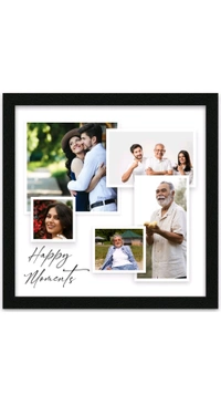 SK Graphics Best Budget Friendly Gift Customized Collage Photo Frames for Wall, Personalised Photo Frame with Photo Upload for Bedroom, Living Room - 8 X 8 inch
