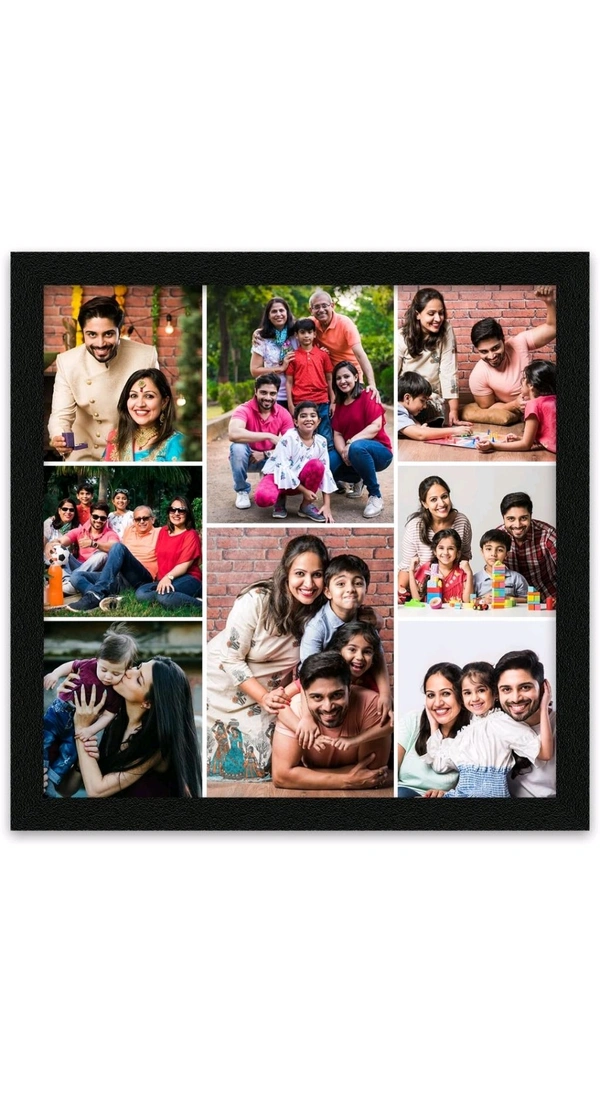 SK Graphics Best Budget Friendly Gift Customized Collage Photo Frames for Wall, Personalised Photo Frame with Photo Upload for Bedroom, Living Room - 10 X 10 inch