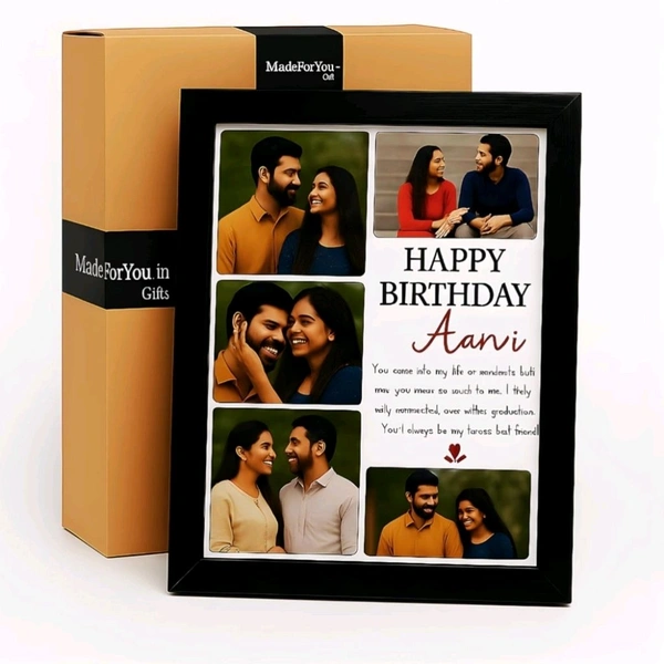 CUSTOMIZE COLLAGE FRAME Gift For Husband, Friend, Mother, Brother, Sister & Special One. - 10 X 15 inch, white, 1